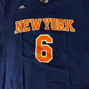 Kristaps Porzingis New York Knicks adidas L Shirt